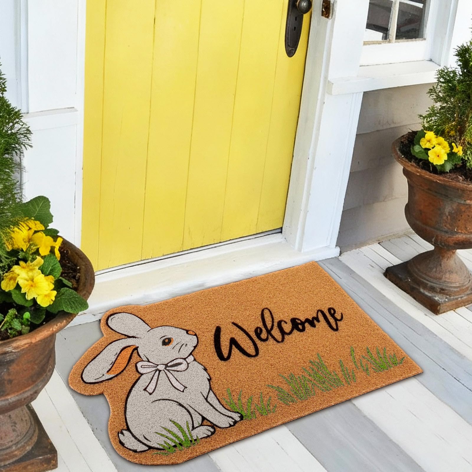 Nuanchu doormat dries quickly after rain to stay fresh