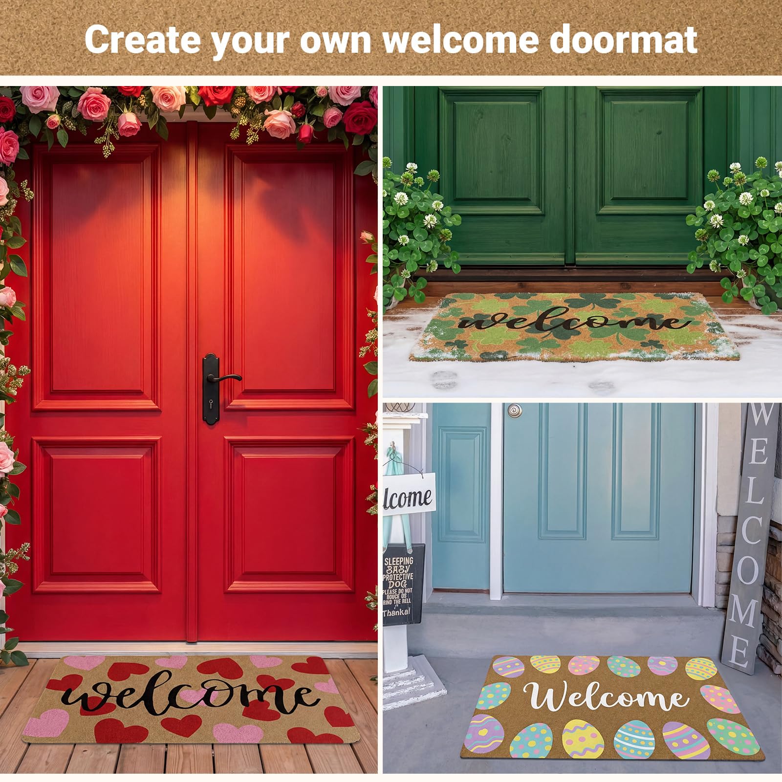Nuanchu 17x30 mat size for entryways.