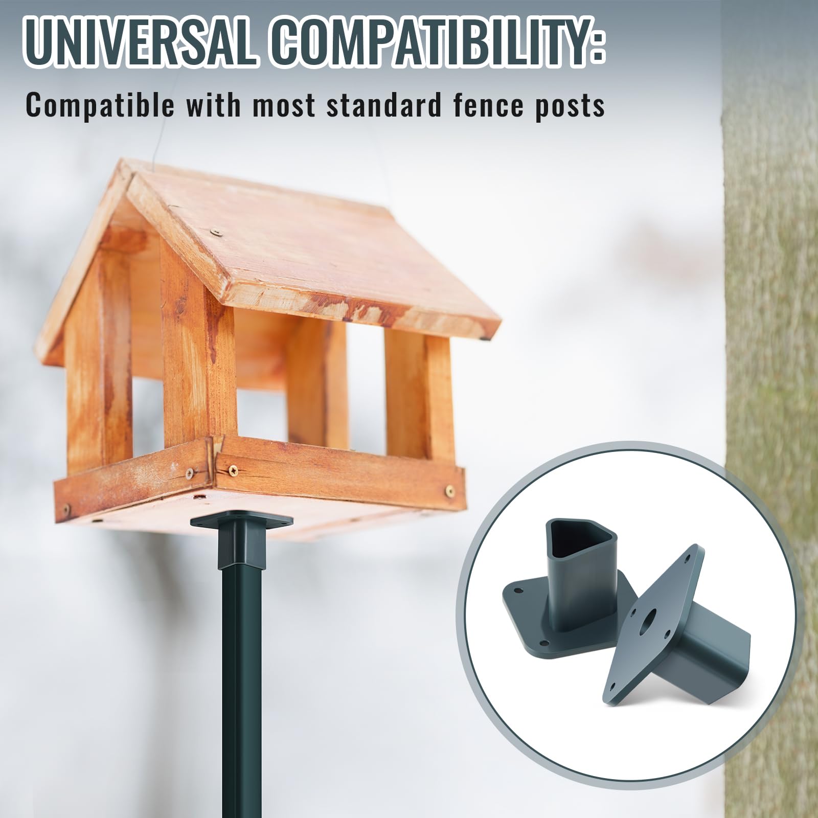 Easy-to-slide design speeds up DIY projects on garden posts.