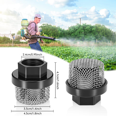 Nuanchu garden sprayer filter screen preventing nozzle clogs and maintaining spray