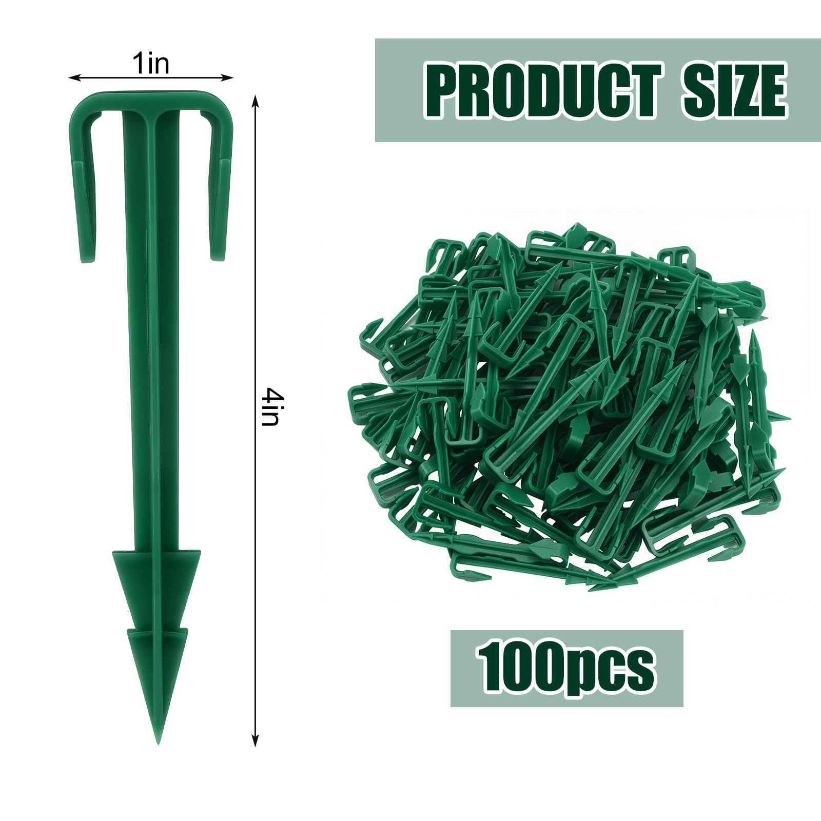Nuanchu ribbed safety stakes secure turf with grip.