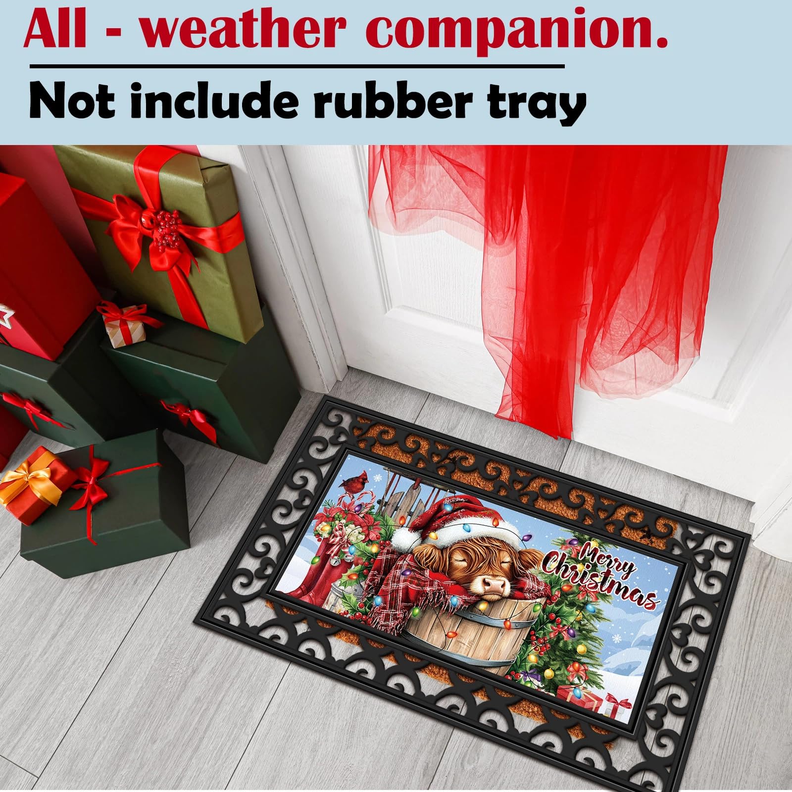 Nuanchu Halloween pattern doormat for seasonal doorstep decor