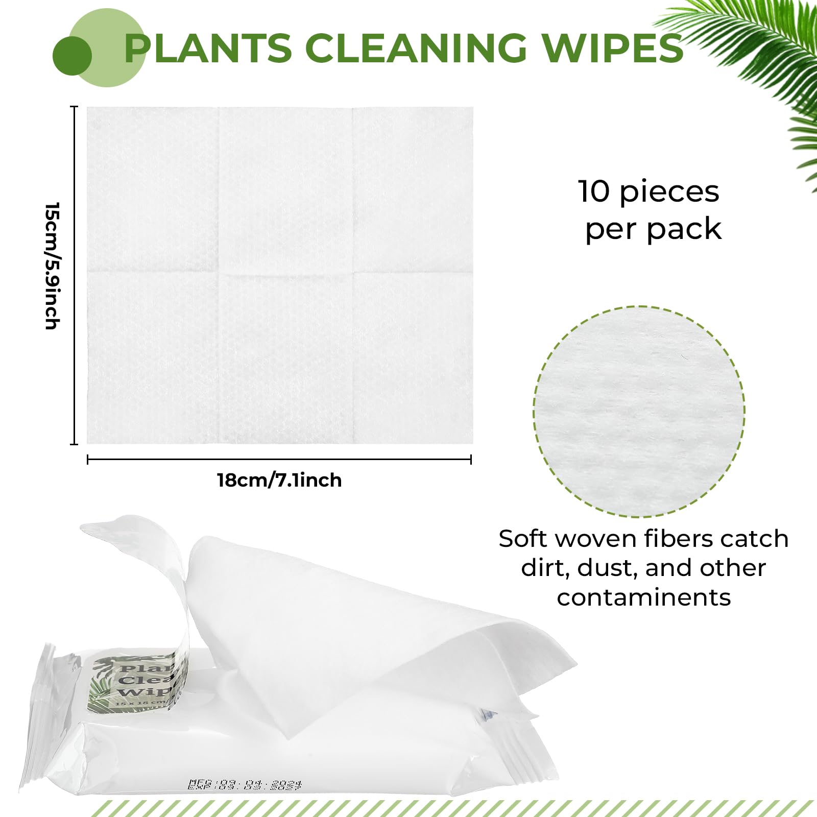 Nuanchu leaf cleaning kit contents showing wipes and gloves for versatile plant care