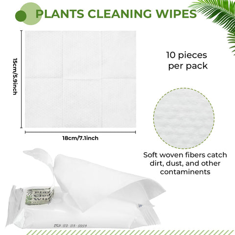 Nuanchu leaf cleaning kit contents showing wipes and gloves for versatile plant care