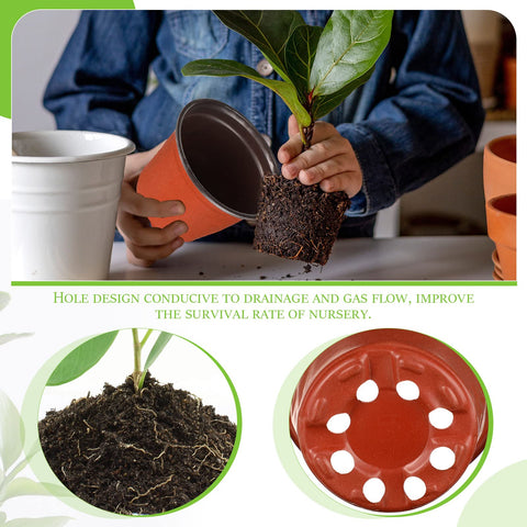 Nuanchu lightweight durable plastic pot designed to resist wear in gardens.