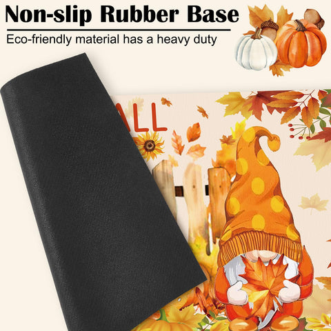 Nuanchu non-slip backing keeps mats secure on various floor types.