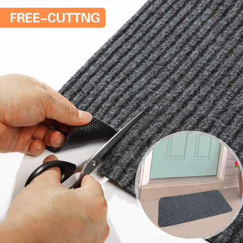 Nuanchu semi-finished striped mat easy to trim to fit.