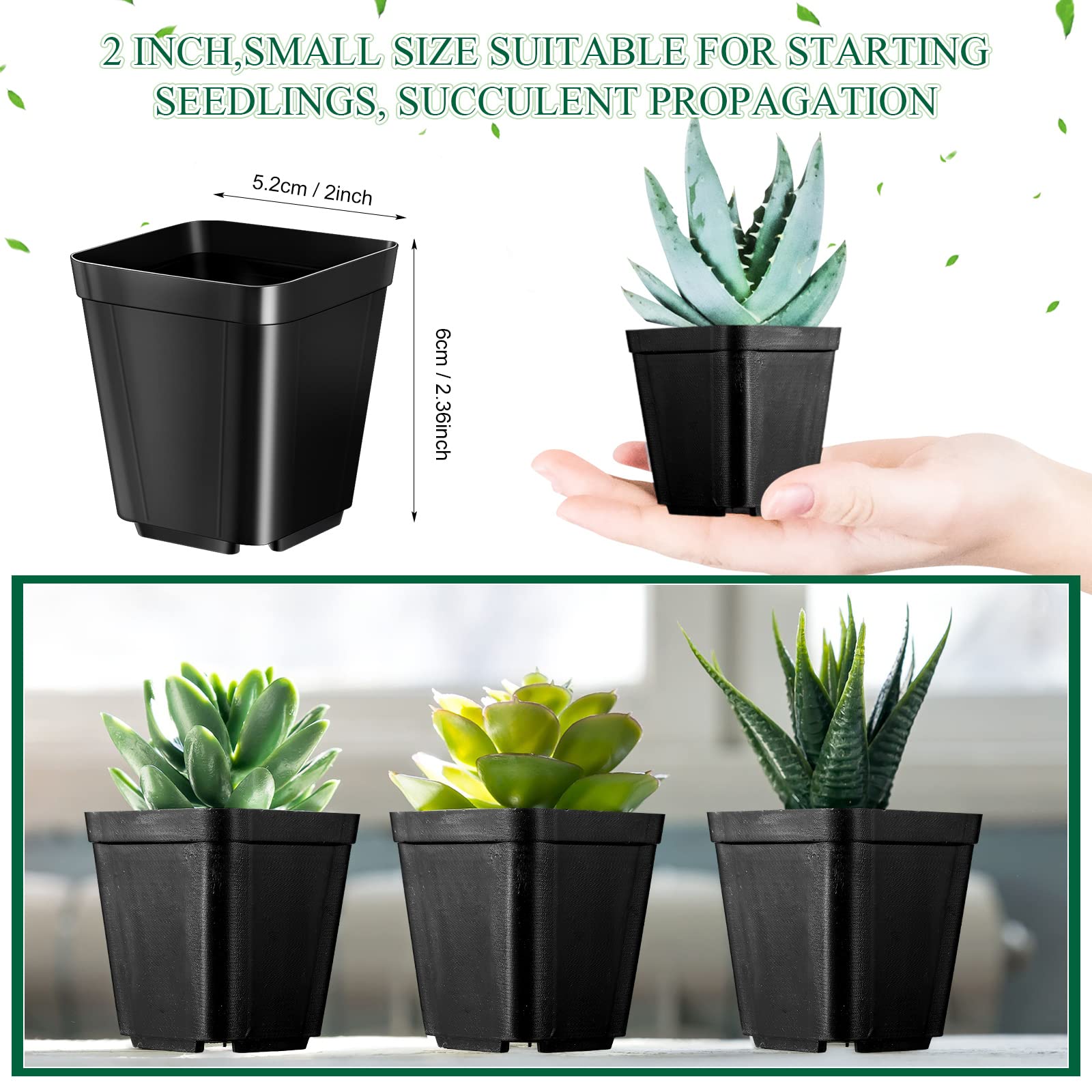 Nuanchu lightweight PP seedling pots easy to handle