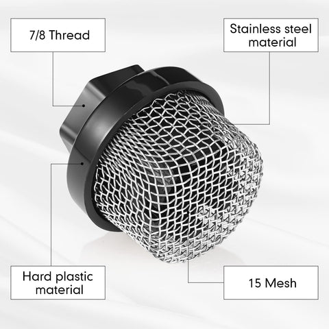 Nuanchu pump inlet screen protecting equipment from debris and wear