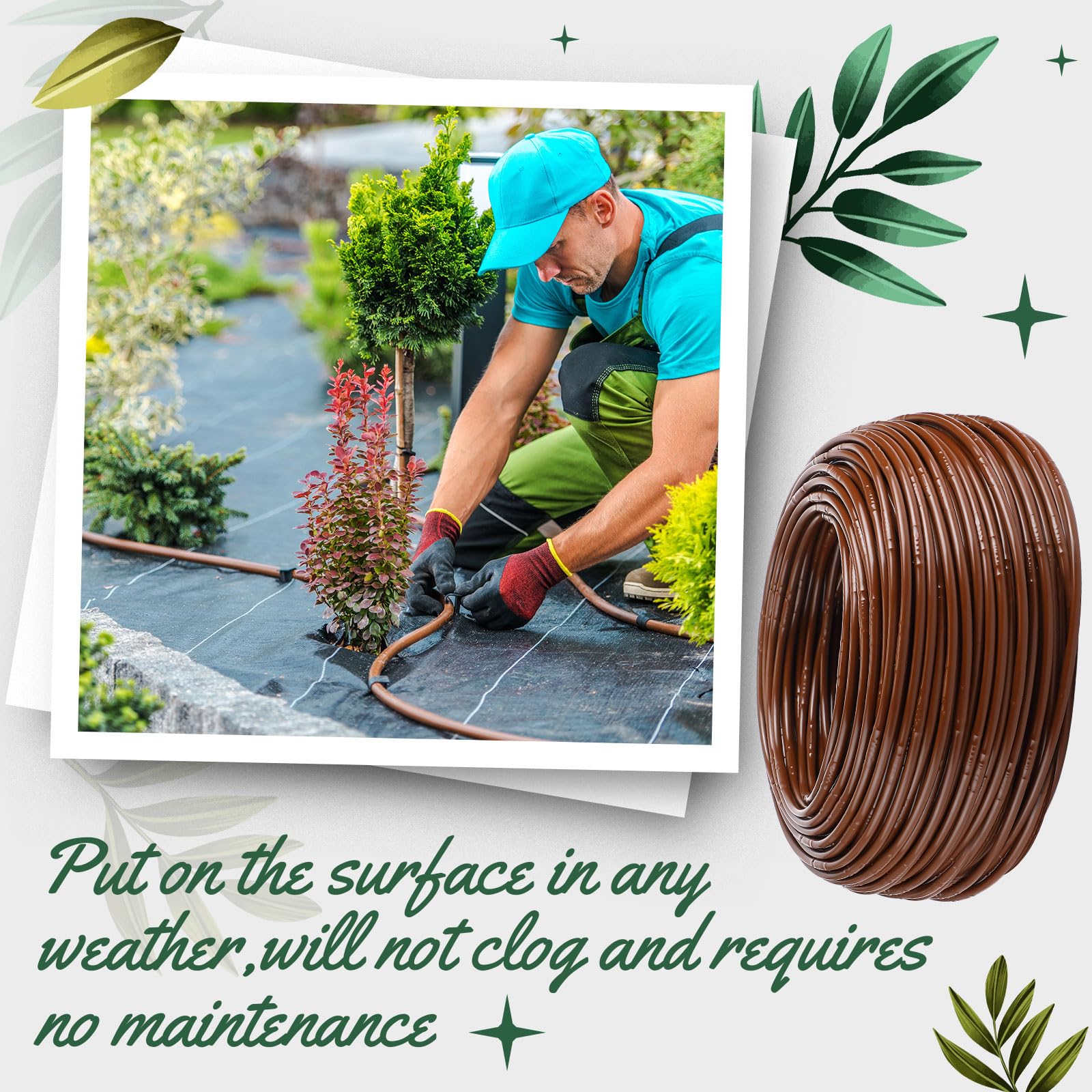 Nuanchu PVC drip hose shows durable, weather-ready construction.