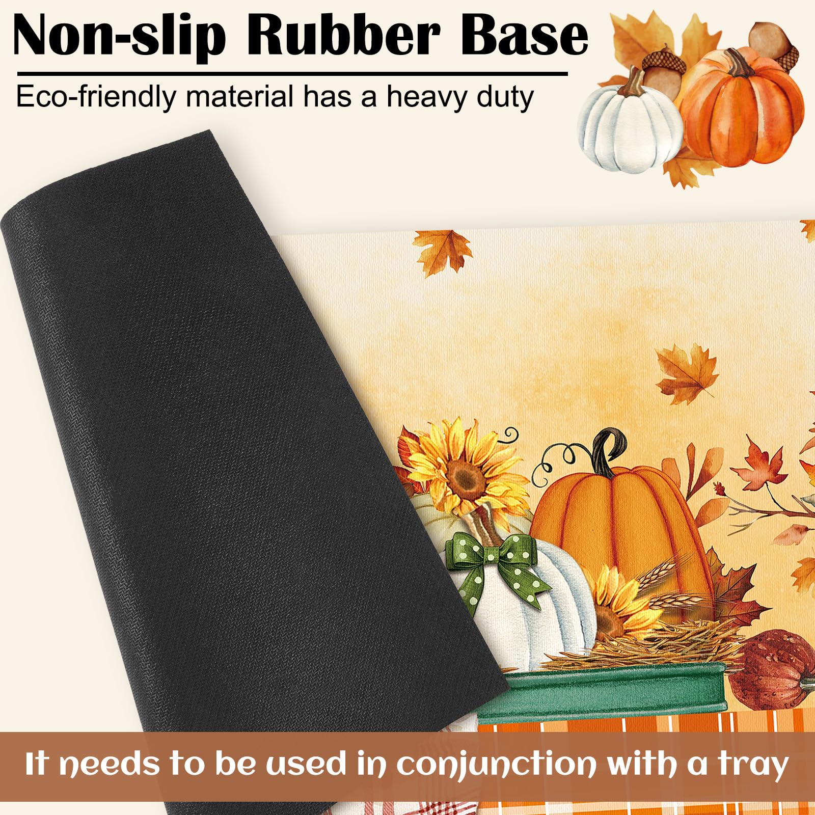 Nuanchu seasonal door mat christmas tidings: durable, stain-resistant design for holiday entrances