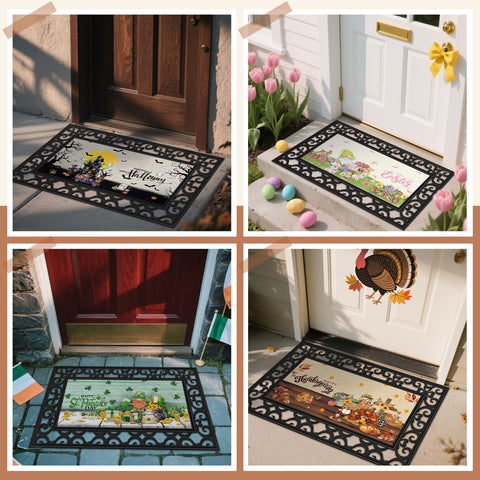 Nuanchu seasonal door mat valentines day: warm welcome with a simple seasonal swap