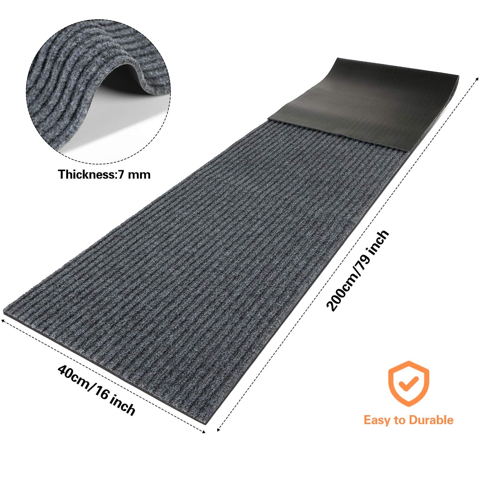 Nuanchu multi-purpose door mat for indoor and outdoor use keeps floors clean.