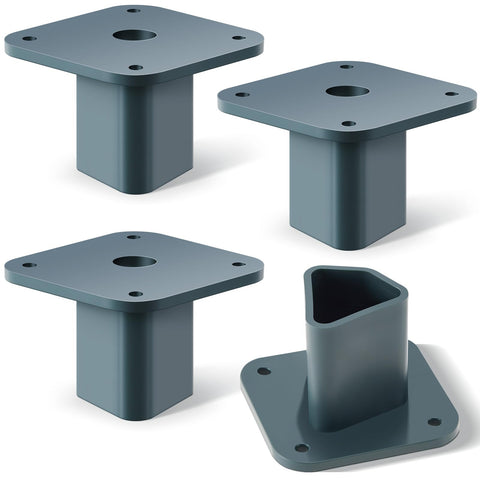 Nuanchu T-post mounting plate dual pack for secure outdoor fixtures.