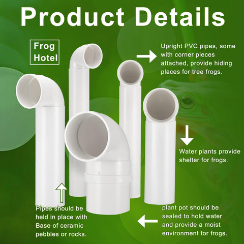 Nuanchu tree frog house size 3; roomy nest for larger tree frogs.