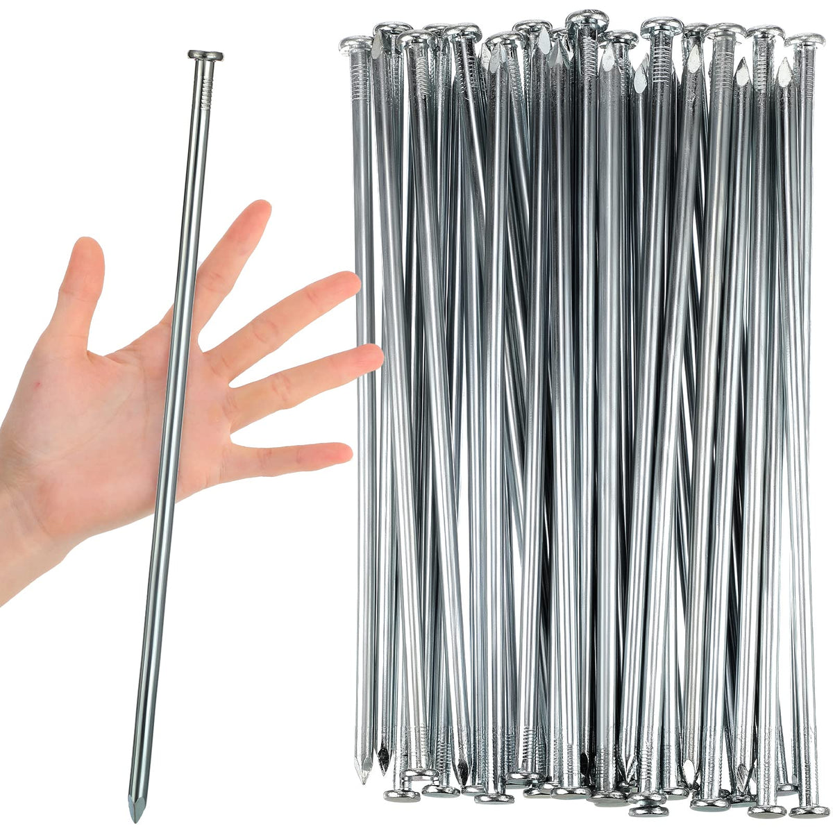 Nuenen 60-pack metal stake for landscape edging stabilizes paver borders in gardens