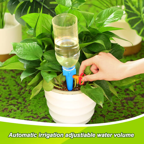 Nuenen adjustable drip valve enables slow-release watering.
