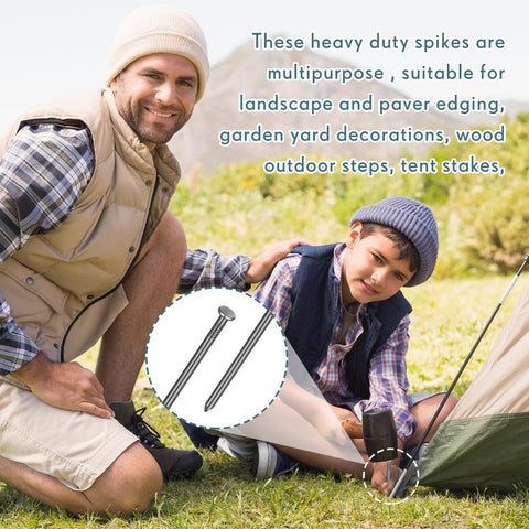 Nuenen camping stakes provide reliable tent support in wet conditions.