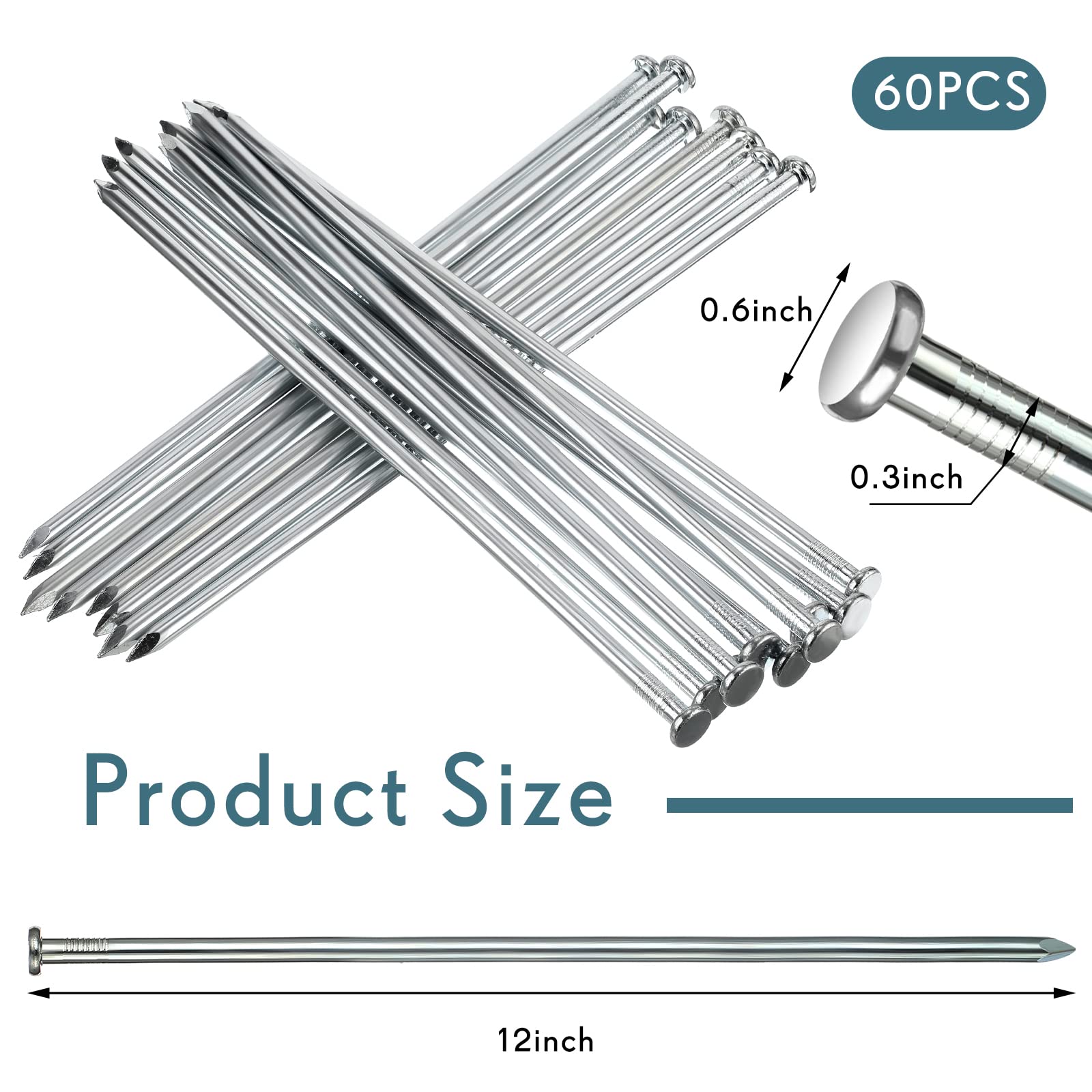 Nuenen heavy-duty spike for artificial turf fixes and weed barriers securely