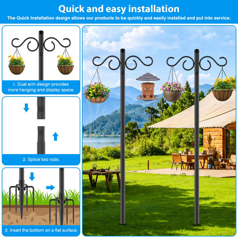 NUERPO two-pack outdoor hooks for versatile garden organization