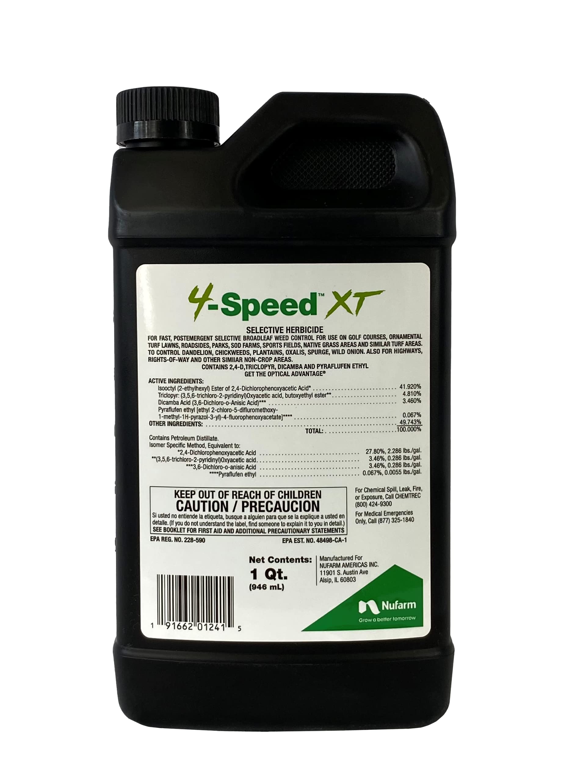 Nufarm 4-Speed XT packaging color variations indicate product availability