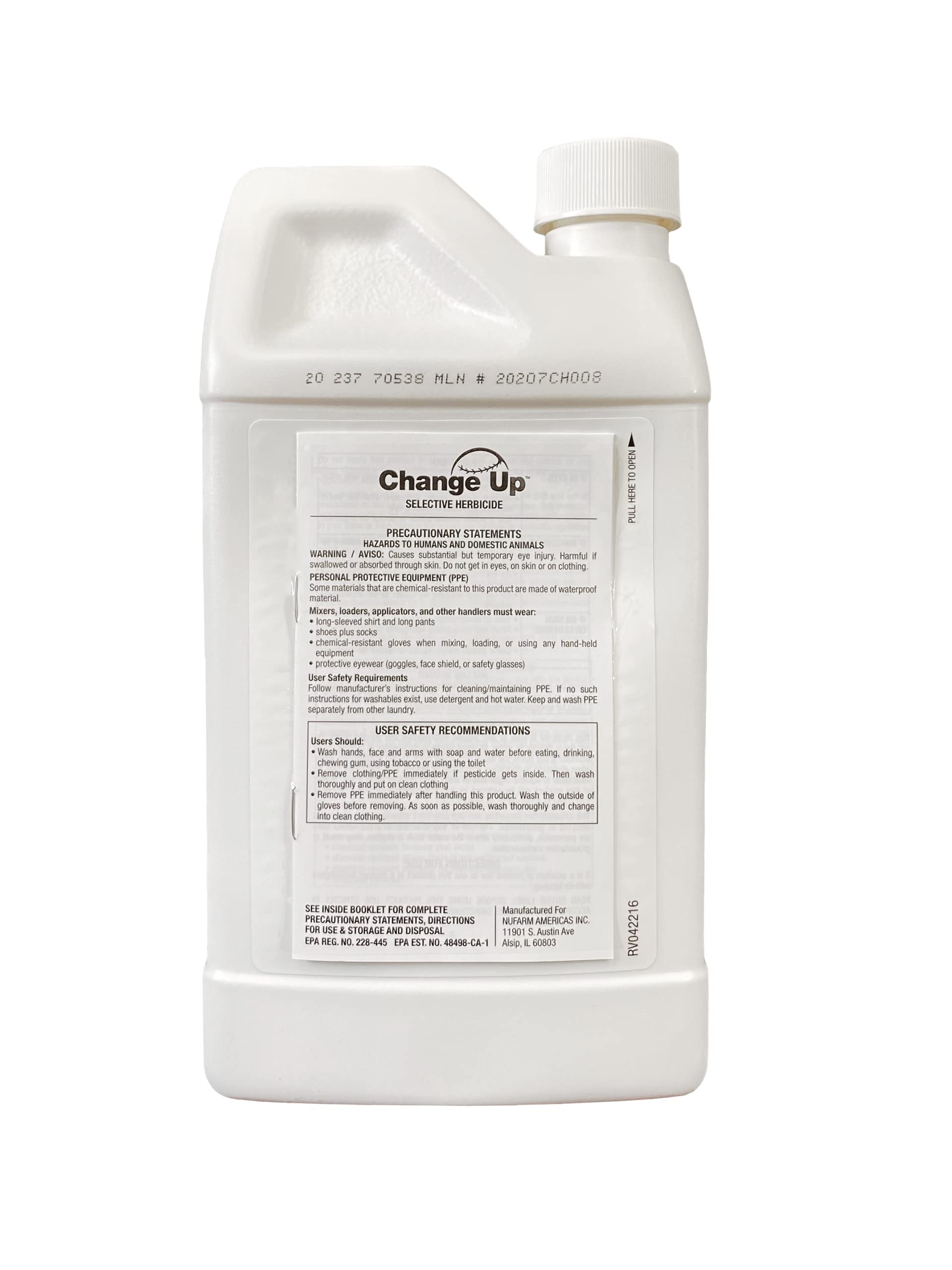 Nufarm Change Up turf spray applied across cool and warm-season grasses for broad weed control.
