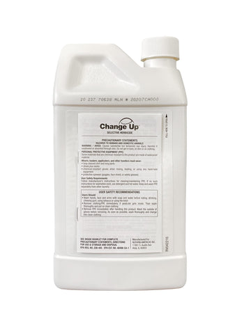 Nufarm Change Up turf spray applied across cool and warm-season grasses for broad weed control.