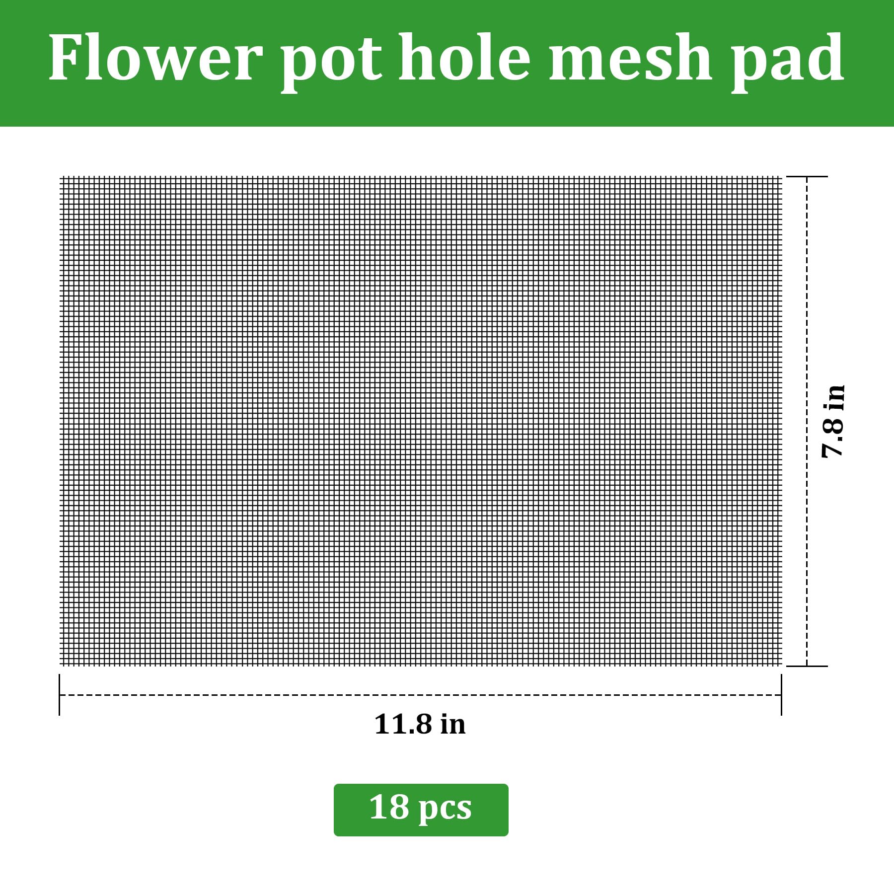 Nufiwra DIY drainage screen bottom grid mat placed at pot base.