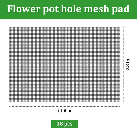 Nufiwra DIY drainage screen bottom grid mat placed at pot base.