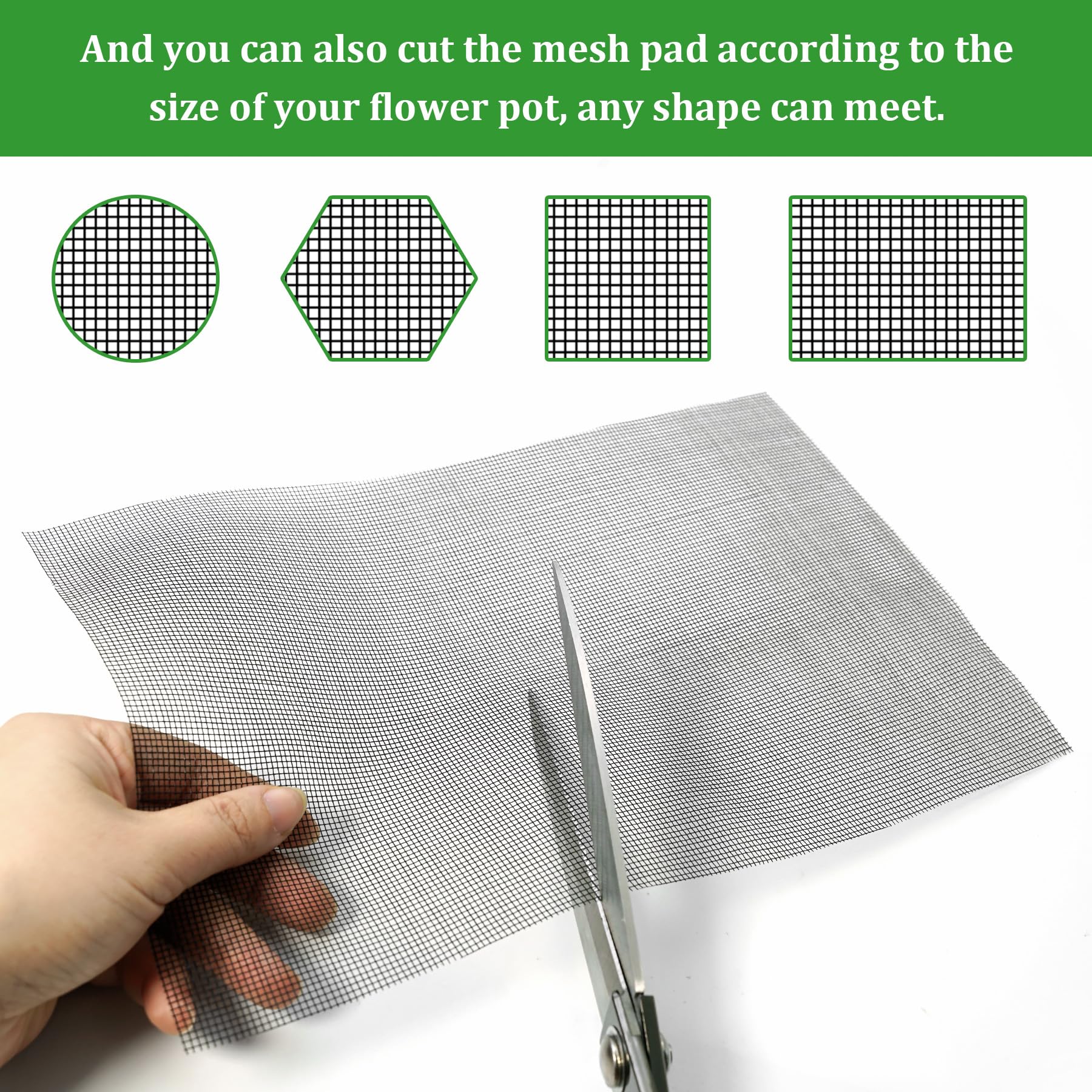 Nufiwra durable polyester pot mesh resists corrosion and lasts seasons.