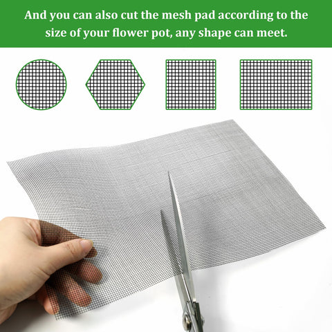 Nufiwra durable polyester pot mesh resists corrosion and lasts seasons.