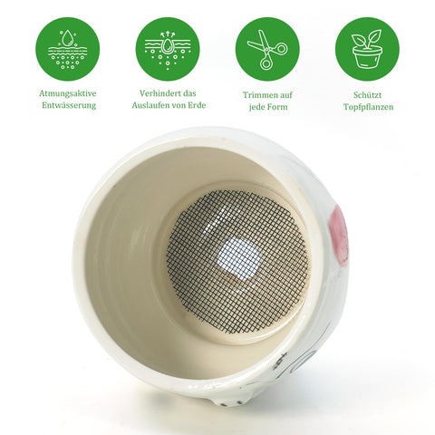 Nufiwra 1.5x1.5 mm holes support drainage and aeration.