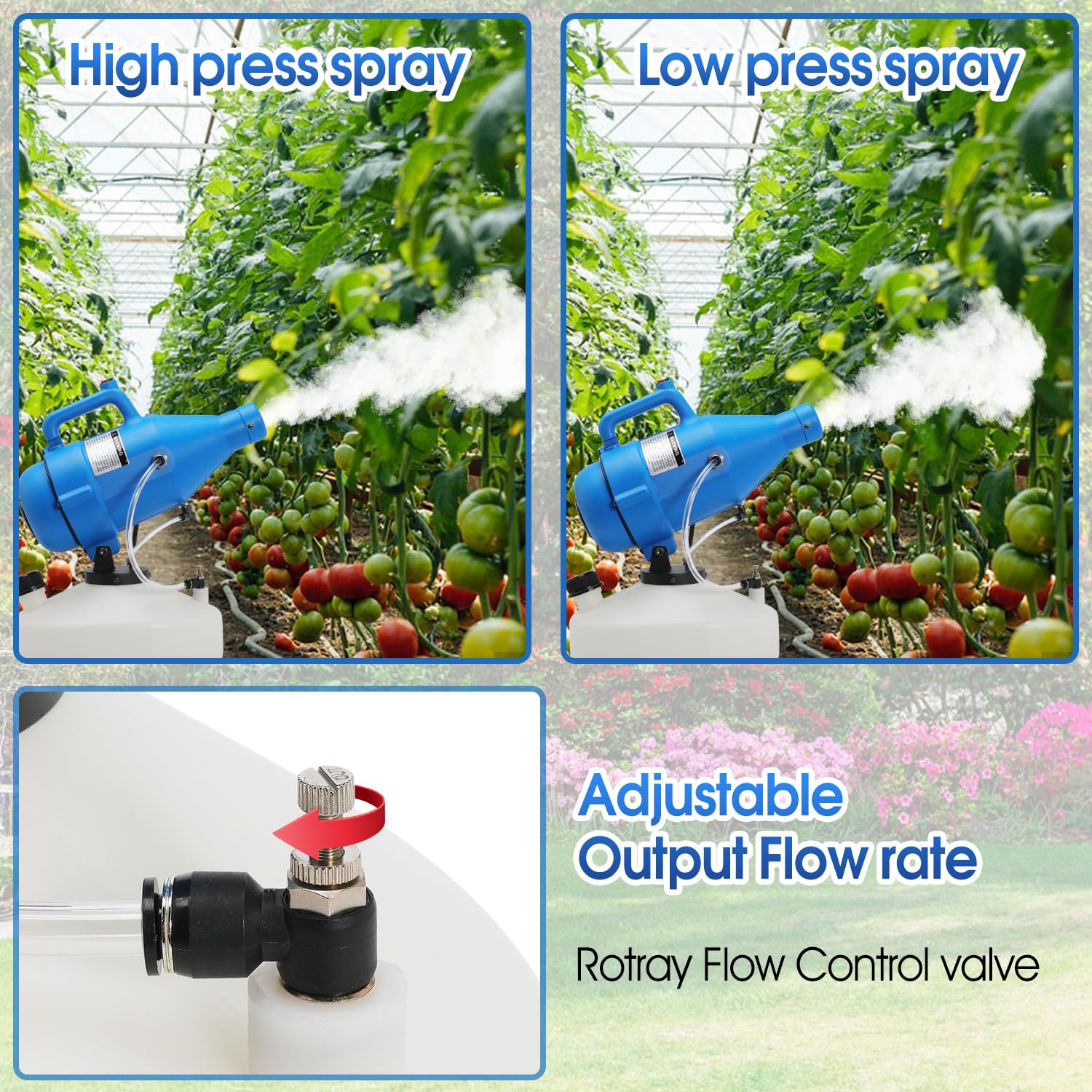 NuFlySic 4.5L fogger compact storage for easy transport
