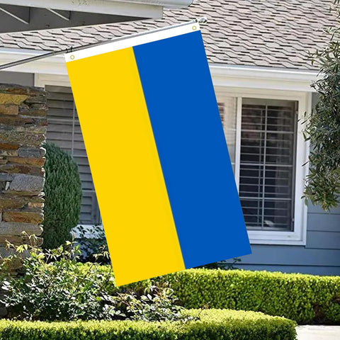 Nuibers Ukraine flag 3x5 suitable for indoor and outdoor displays