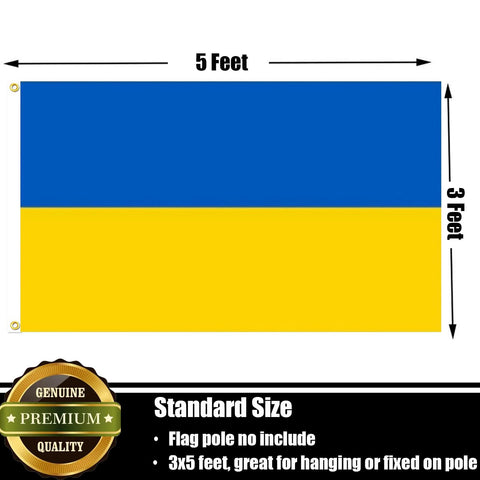 Nuibers flag two-sided color view readable from both sides