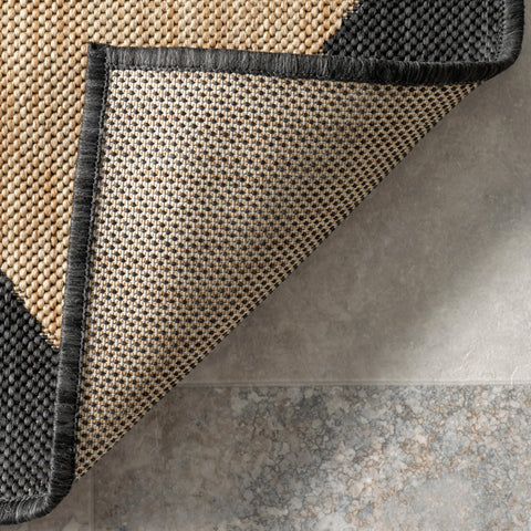 nuLOOM Sabina Diamond Trellis kitchen hallway area cleans easily.