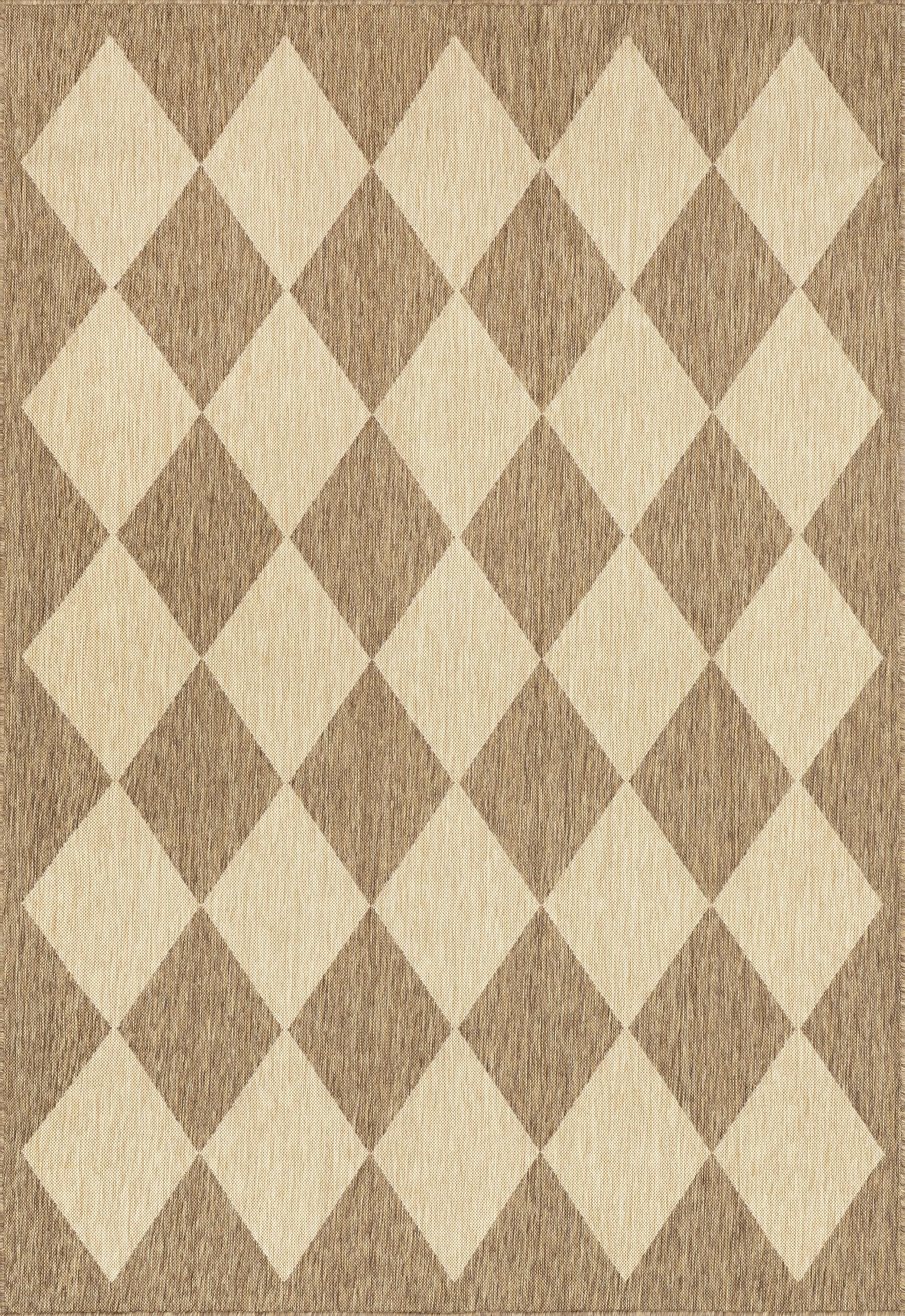nuLOOM Sabina Diamond Trellis in living room adds timeless style.