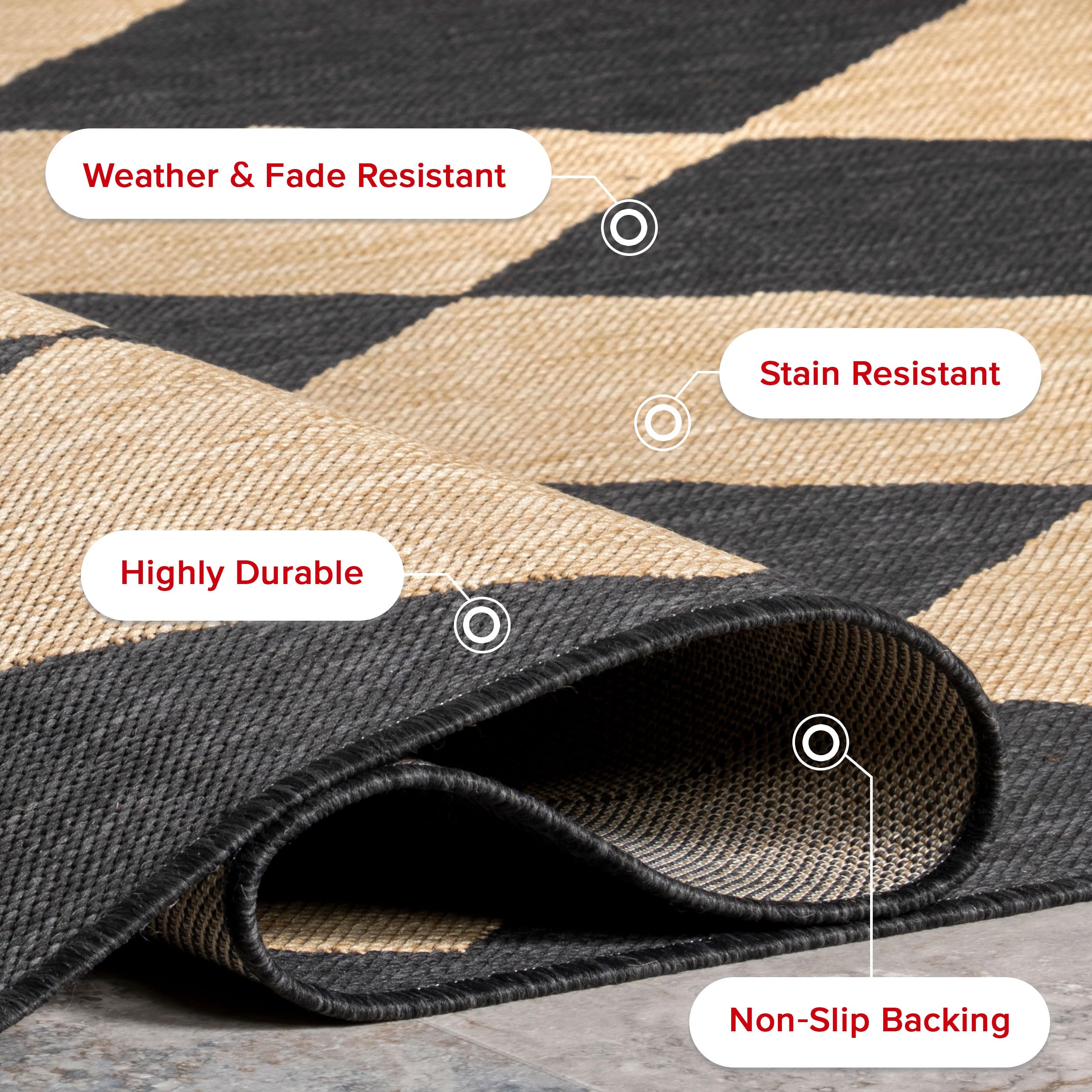 nuLOOM Sabina 8x10 size fits living rooms and entryways.