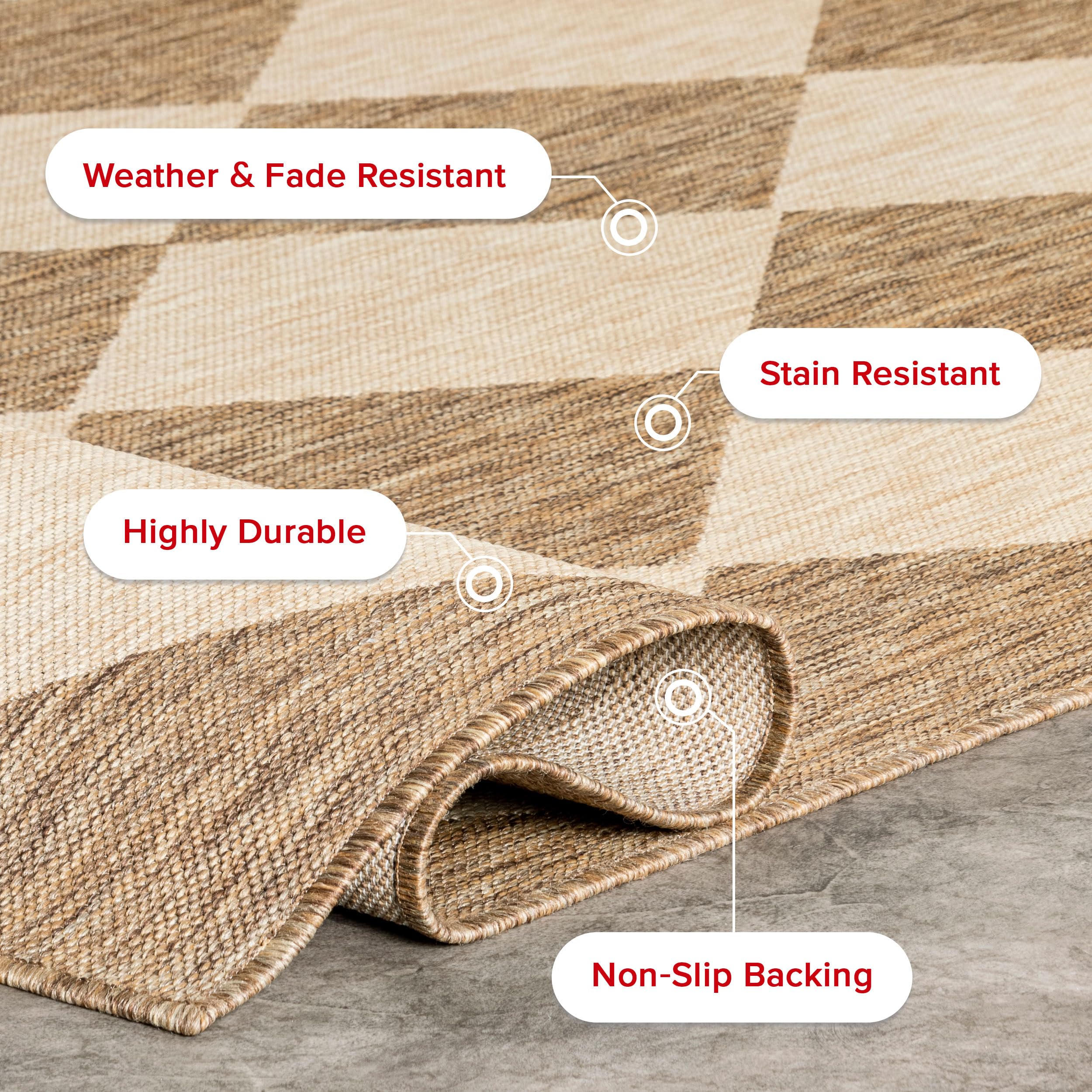 nuLOOM Sabina kid and pet-friendly design for busy homes.
