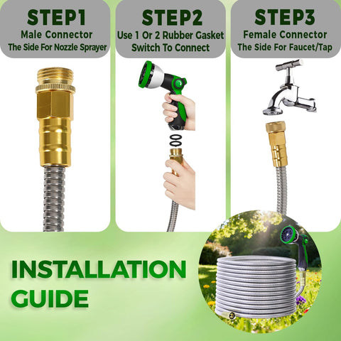 Numwot 10-pattern nozzle demonstrates versatile watering options.