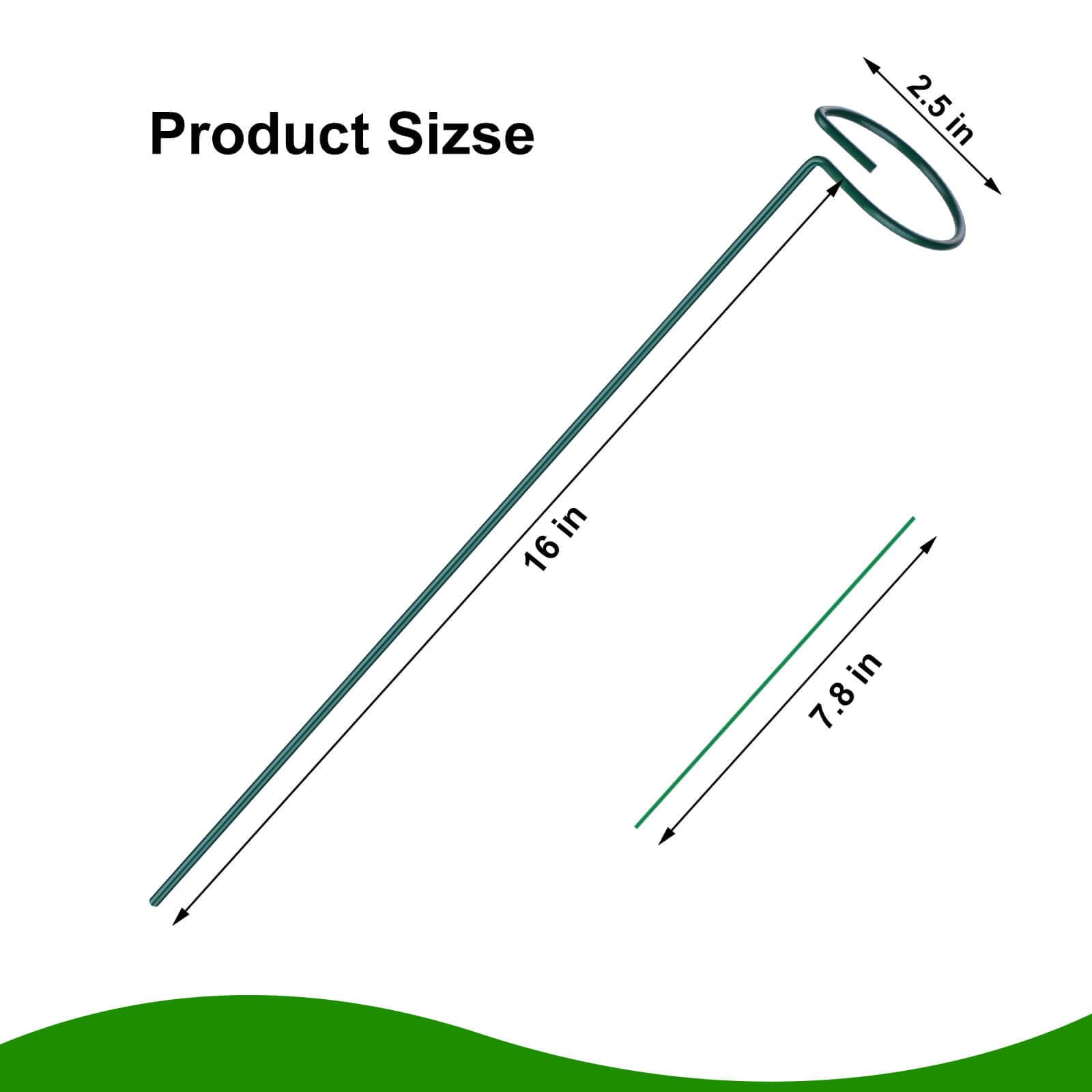 Numyew open-loop stake enables easy insertion and flexible stem adjustment.