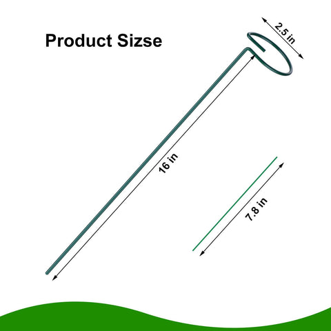Numyew open-loop stake enables easy insertion and flexible stem adjustment.