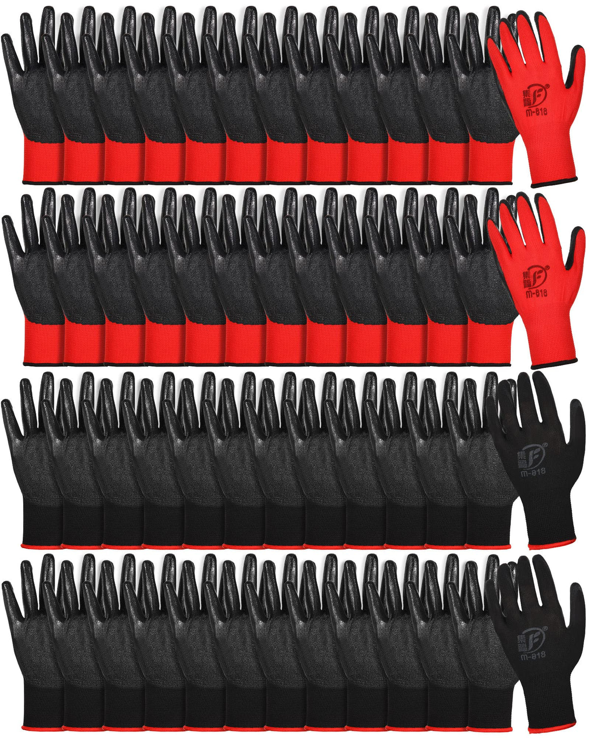 Nuogo 48-pairs gardening gloves package for protection outdoors
