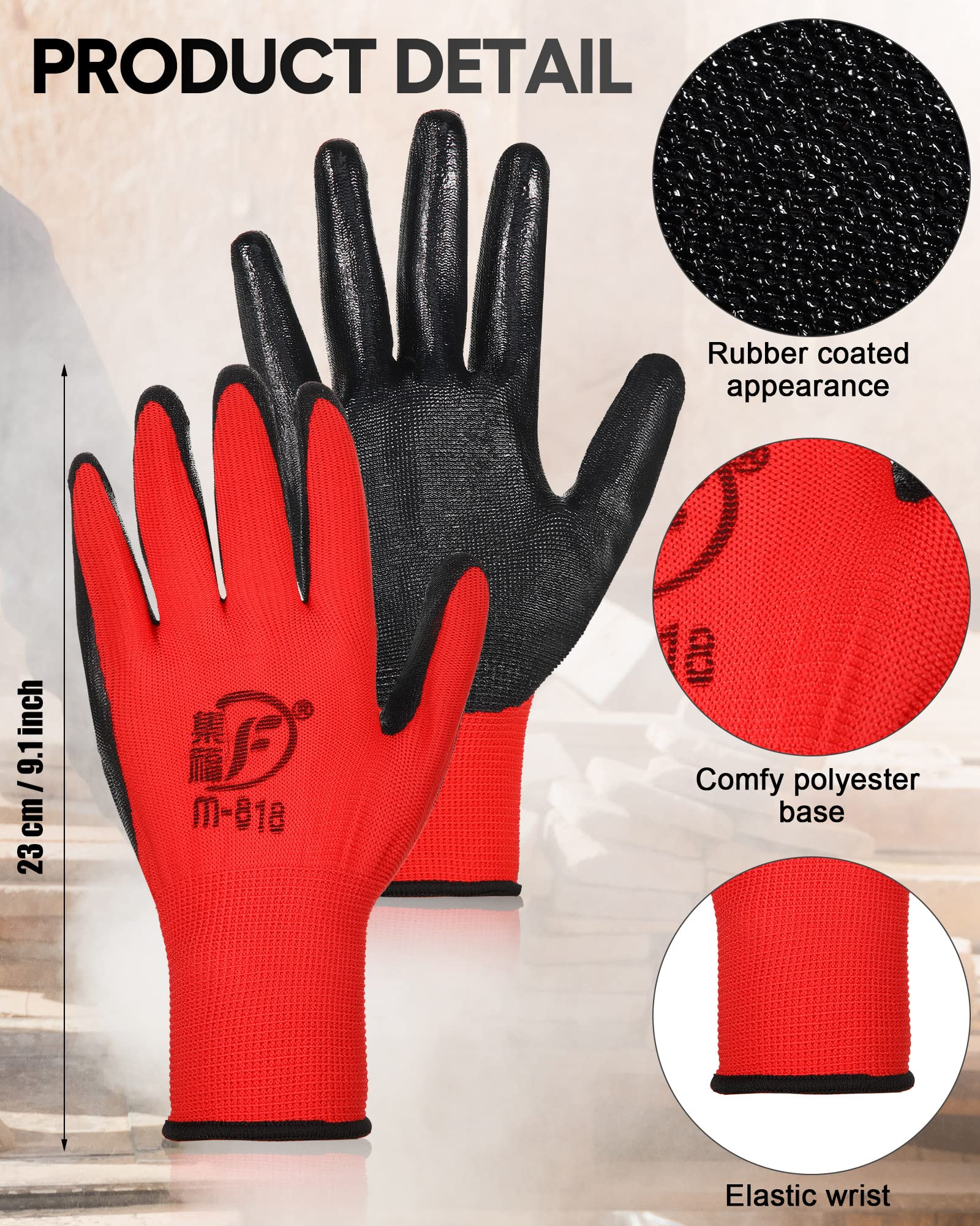 Nuogo multi-use safety gloves for garden and light construction tasks
