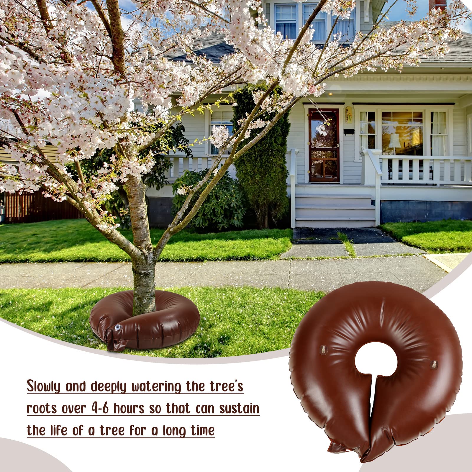 Nuogo slow-release watering ring supports deep root soaking and less transplant stress.