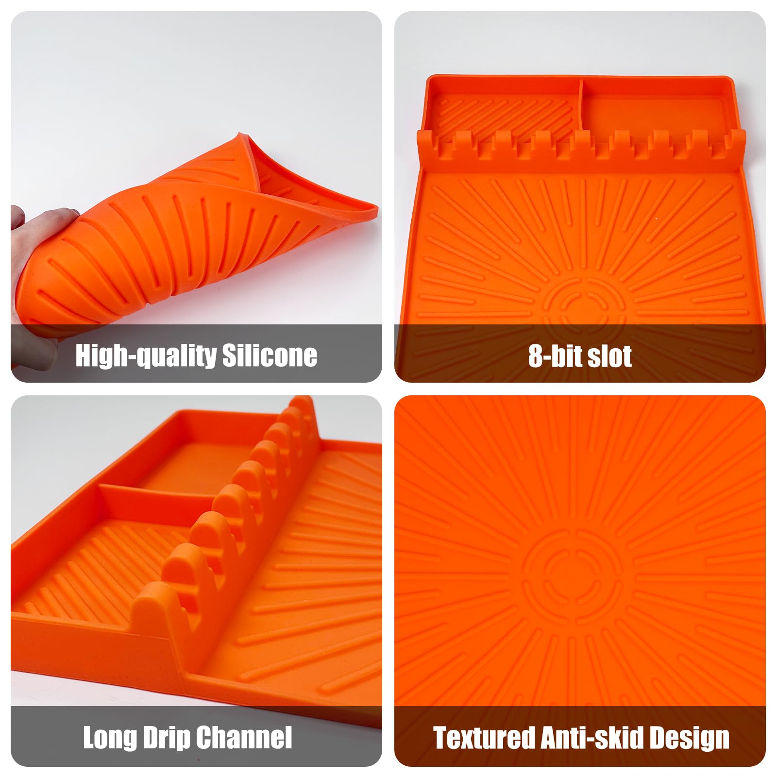 Easy-clean Nuorest mat is dishwasher-safe for quick maintenance after cooking.