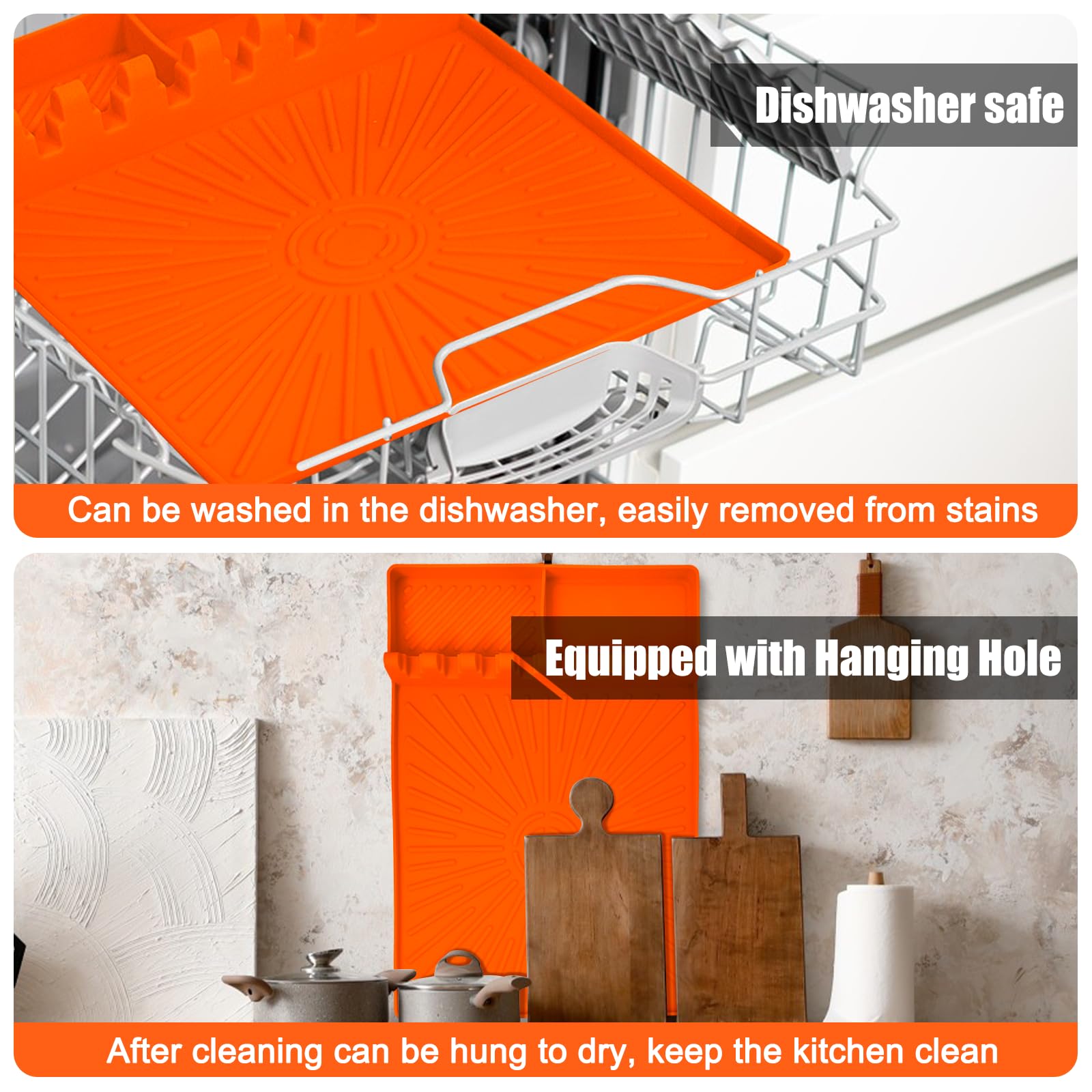 Bright orange Nuorest mat acts as a practical outdoor BBQ companion.
