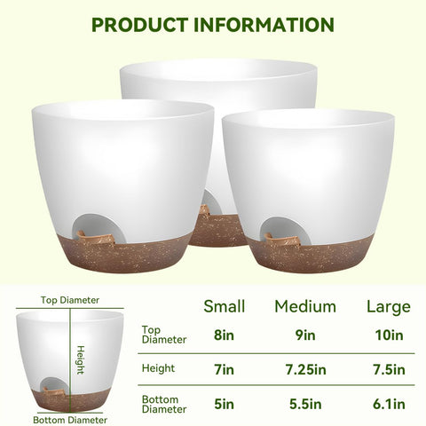 Nuotuv planter with mesh drainage holes for better aeration