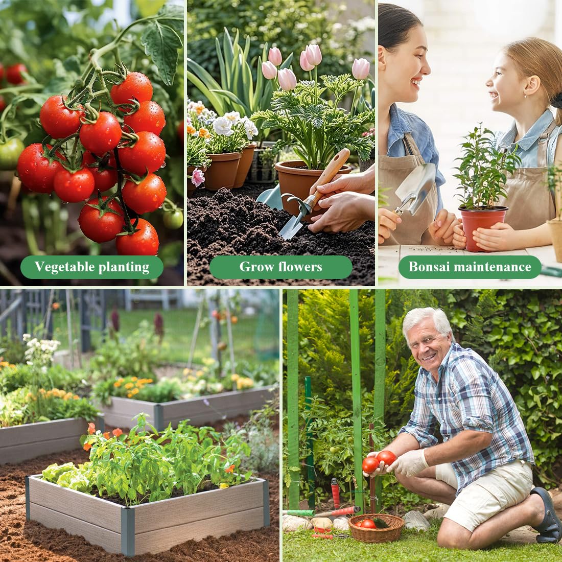 Nuotuv stackable stakes help train multiple stems neatly.