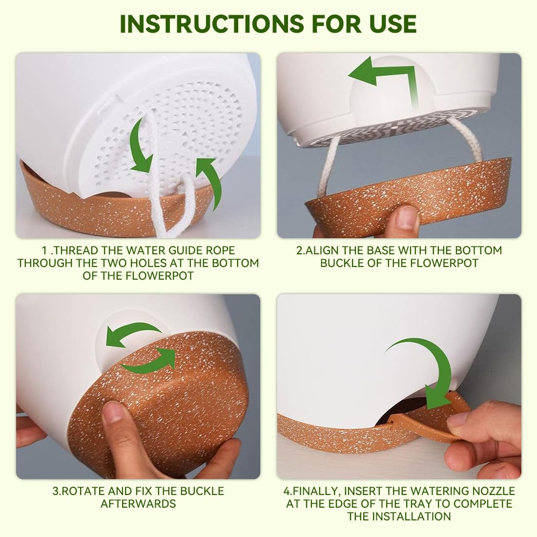Nuotuv UV-resistant plastic planter stands up to sun and rain